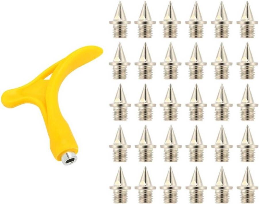 Allecto Plus Schoen Spikes Set voor Sportschoenen 30 stuks Atletiek Spike Sleutel Training Sprinten Verspringen