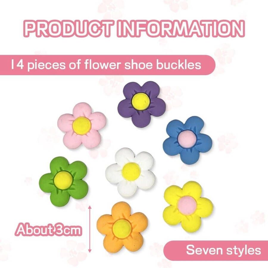 Allecto Plus Schoen stekker charmes Sakura accessoires voor kindersandalen Party verjaardagscadeaus