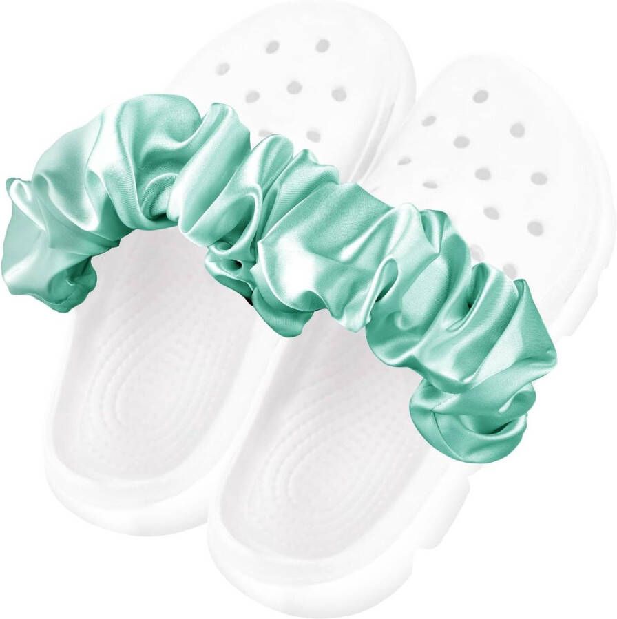 Allecto plus Schoenbedels 2 Stuks voor Zomerse Schoenendecoratie DIY-Schoenversiering voor Crocs Verjaardagscadeaus Groen