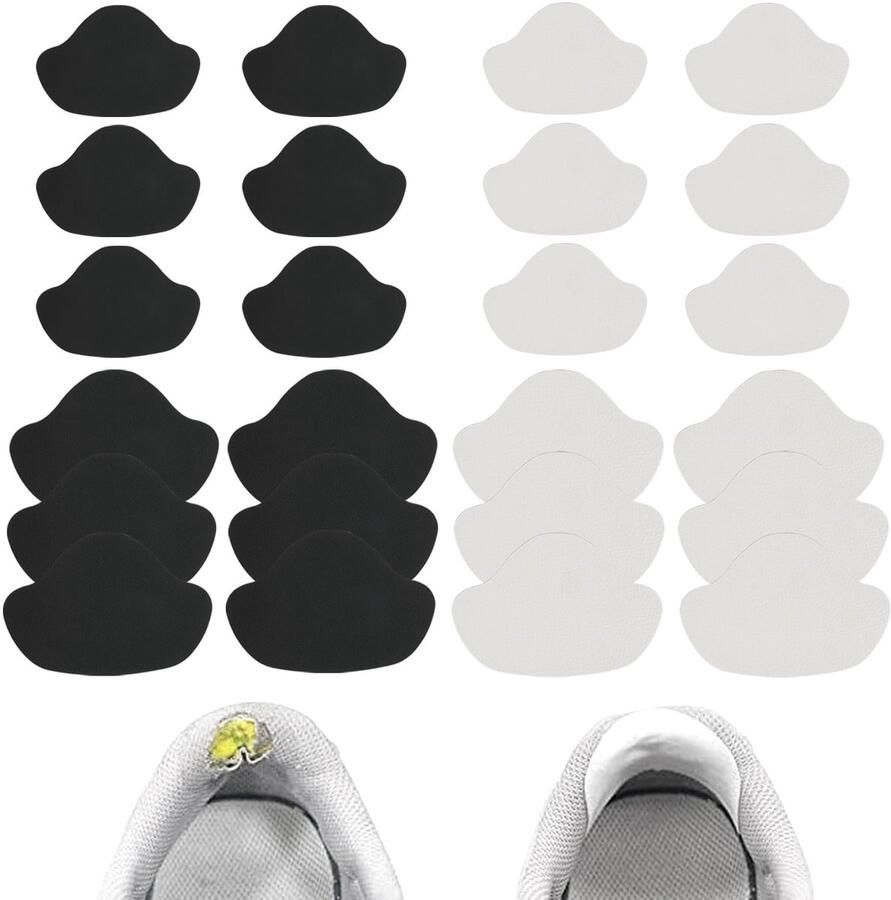 Allecto Plus Schoenhielreparaties: 12 paar zelfklevende hielbescherming voor leren sneakers
