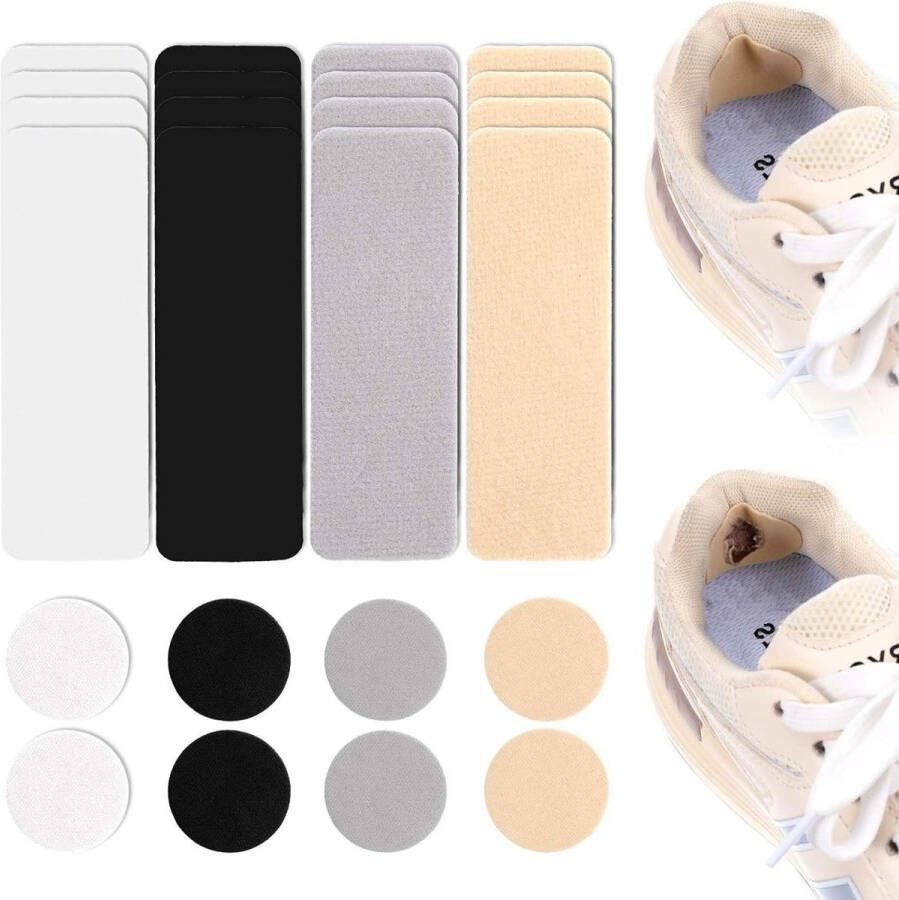 Allecto Plus Schoenpatches Set van 24 stuks voor Schoenreparaties Sneakers Reparatie Patch Zelfklevend Hielkussen en Reparatiepatches voor Gymschoenen en Hoge Hakken