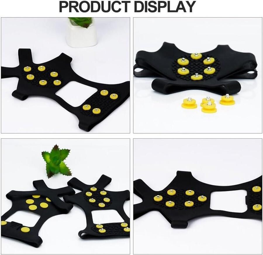 Allecto Plus Schoenspikes voor winterse omstandigheden antislip stijgijzers voor berg- en wandelschoenen