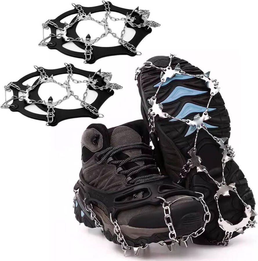 Allecto plus Stijgijzers voor wandelschoenen met spikes