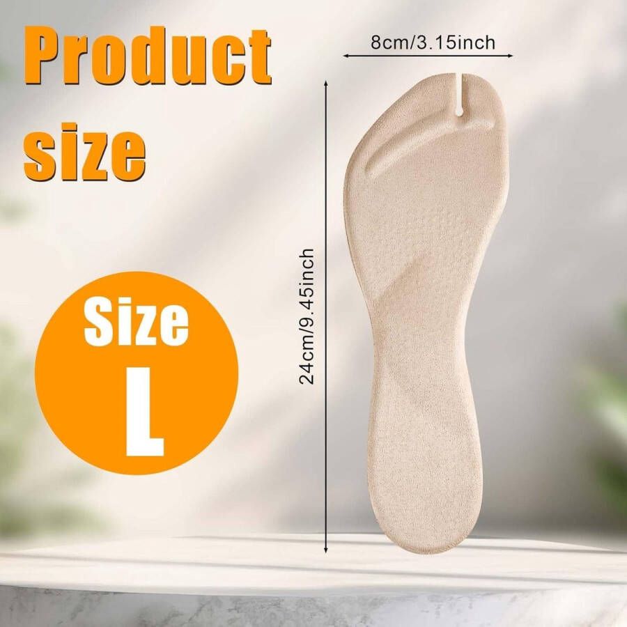 Allecto Plus Teenslippers met Antislip Inlegzolen en Teenbeschermers Comfortabele Sandalen met Schokabsorptie 4 stuks
