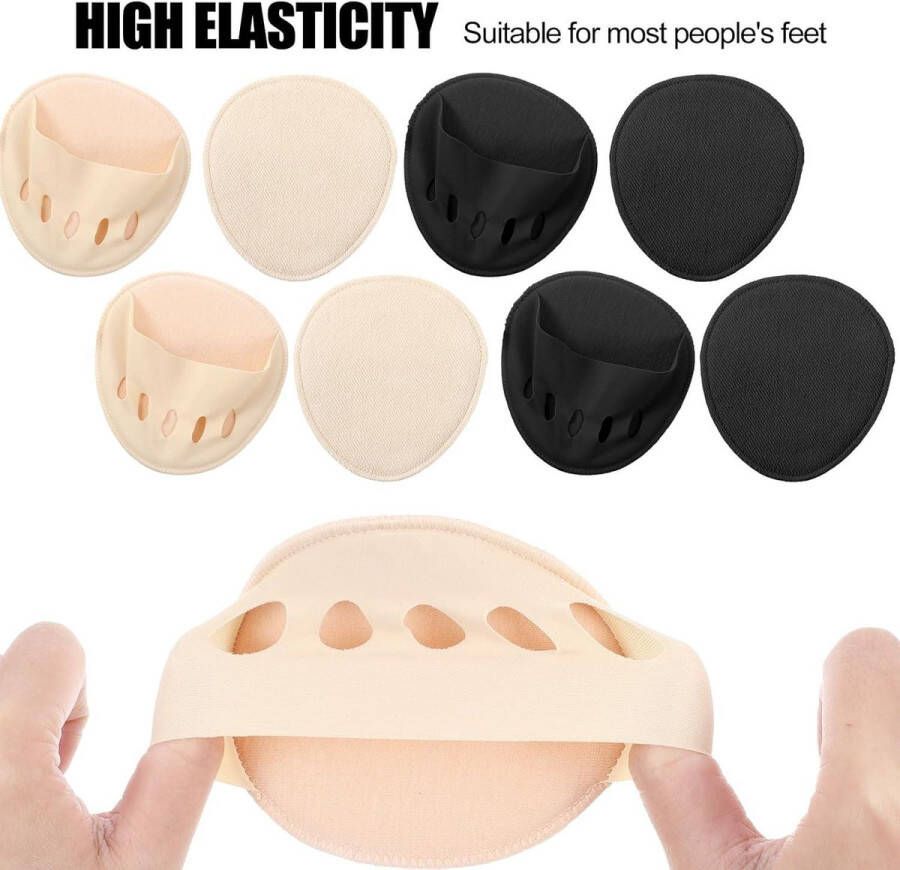 Allecto plus Teenslippers voor dames met opvulling geen show voering en antislip grip Nude Zwart Small-Large