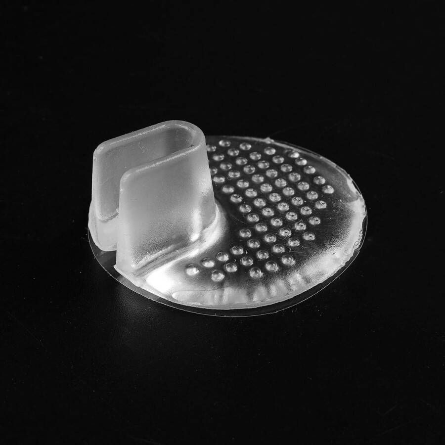Allecto Plus Transparante Siliconen Teenslippers Bescherming 5 Paar met Naadbescherming Teenslippers Kussentjes Gel Beschermers