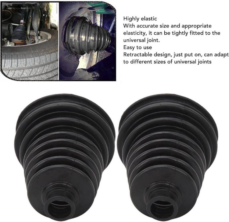 Allecto plus Universele CV-laarzen voor Auto's Flexibel en Duurzaam Homokineet-laarsset met Constante Snelheid