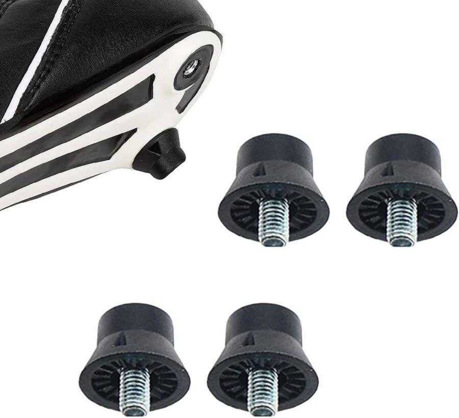 Allecto plus Vervangende noppen voor voetbalschoenen 16 mm zwart Uniseks