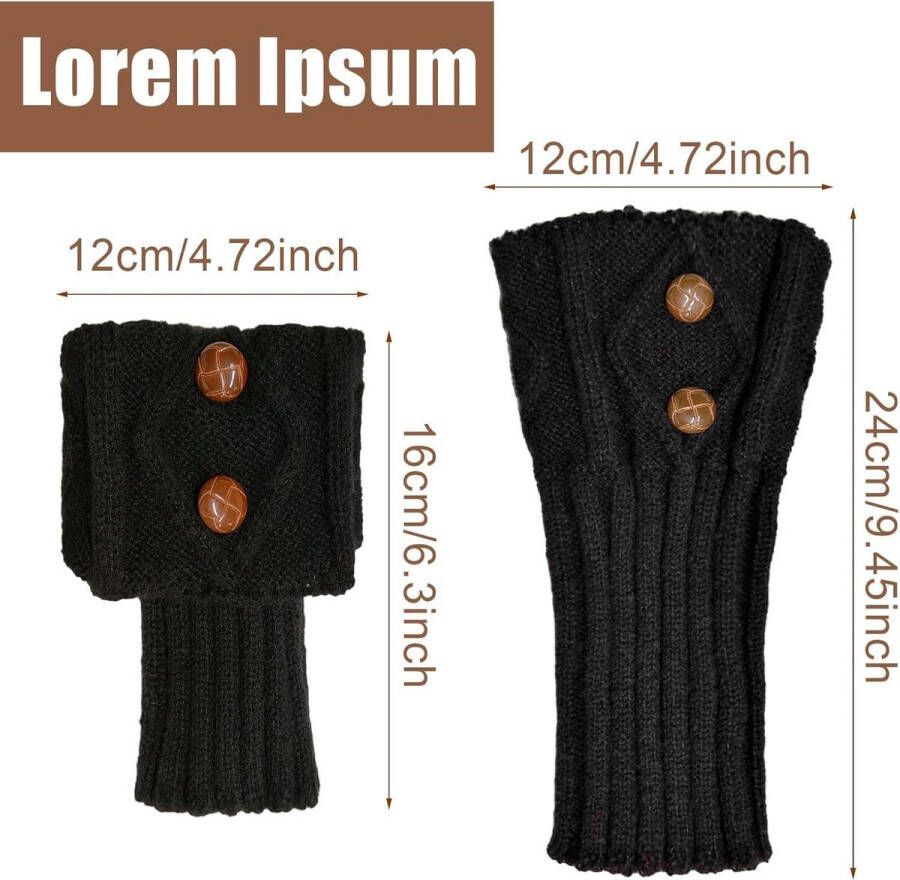 Allecto plus Winter Boot Manchetten Vrouwen Gebreide Warm Enkelwarmers Boot Sokken