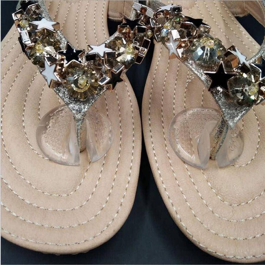 Allecto Plus Zomer Unisex Sandalen voor Anti-Wrijving Teenbescherming Transparant Zacht PU Materiaal Inzetstukken voor Voetbescherming Comfortabel en Duurzaam