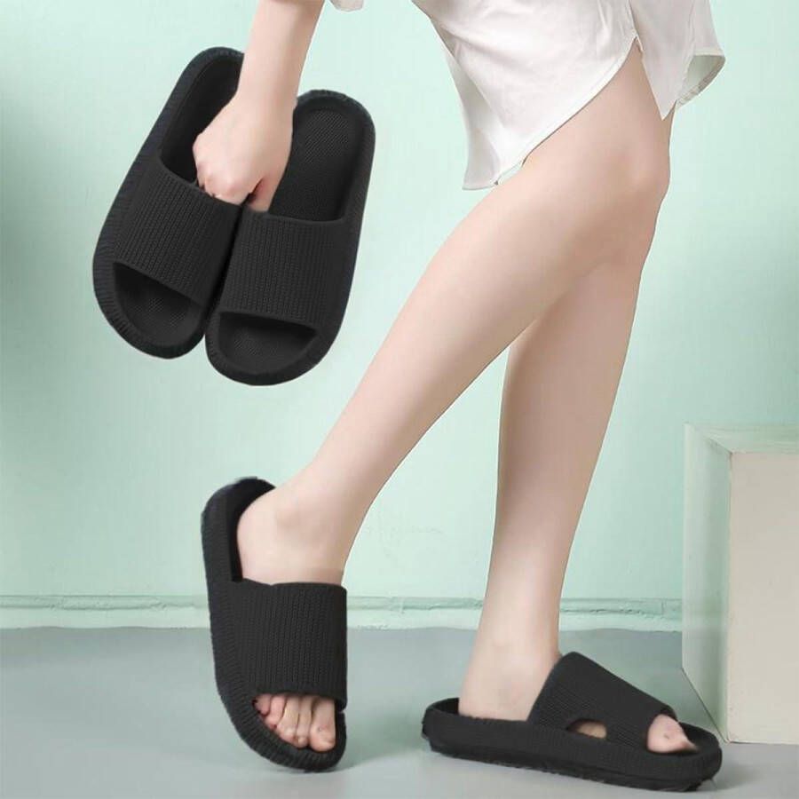 Allecto Plus Zomerstrandschoenen Dikke zool Antislip en sneldrogend Comfortabele pantoffels voor en