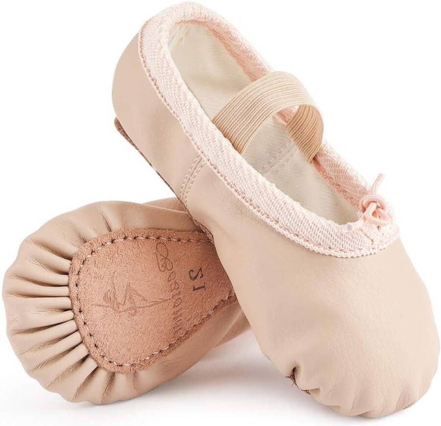 Allecto Premium Balletschoenen voor meisjes van leer Dansschoenen voor kinderen