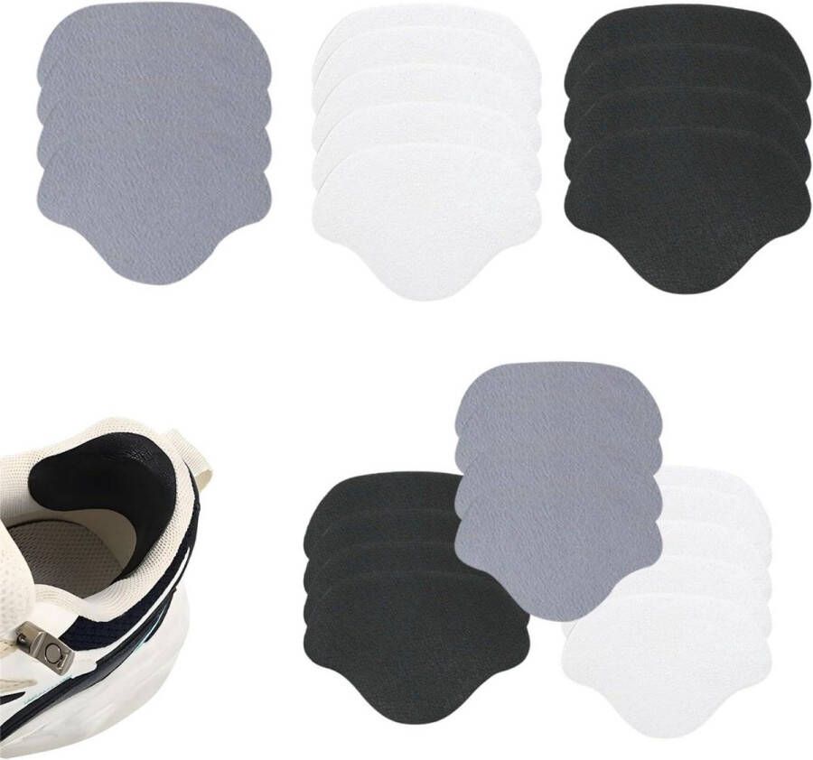 Allecto Premium Hielpads voor schoenen: 12 paar zelfklevende hielpads voor sportschoenen en hoge hakken Hielbescherming en reparatiepatches