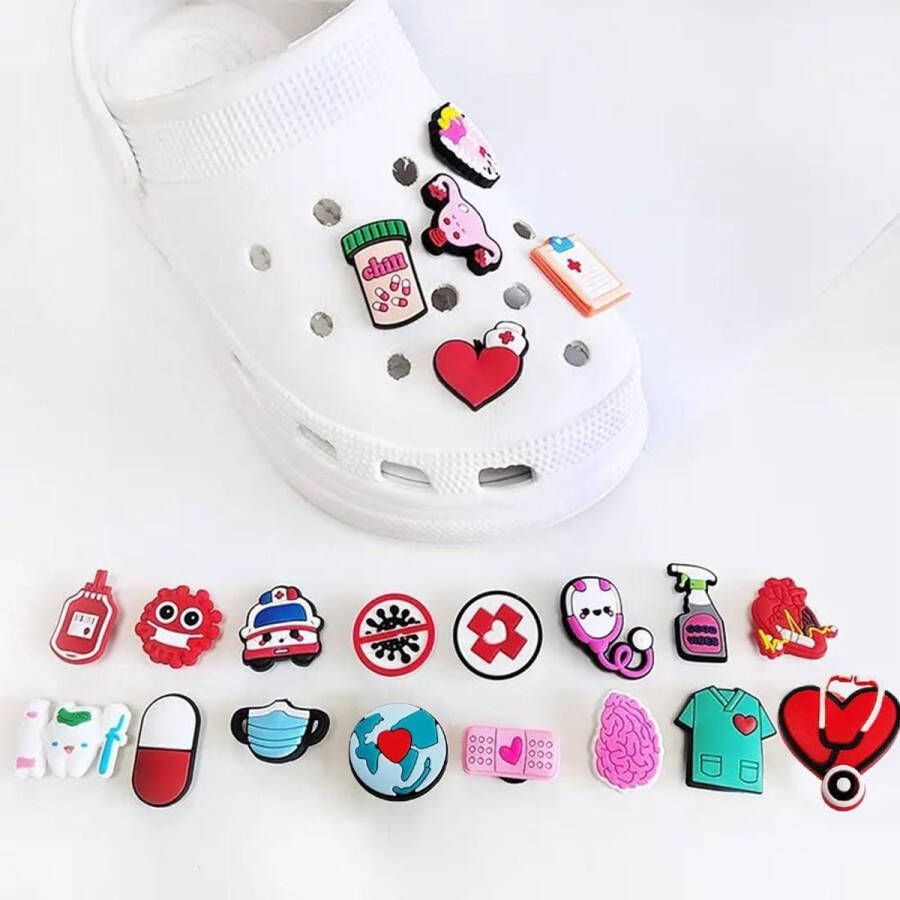 Allecto Premium Schoendecoraties in Cartoonstijl voor Sandalen Set van 27 Stuks Kerstfeest Accessoires