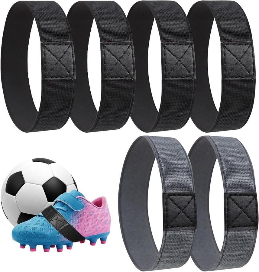 Allecto Premium Veters voor voetbalschoenen in 3 paar bevestigingsband ontworpen voor voetbalschoenen en hoge hakken