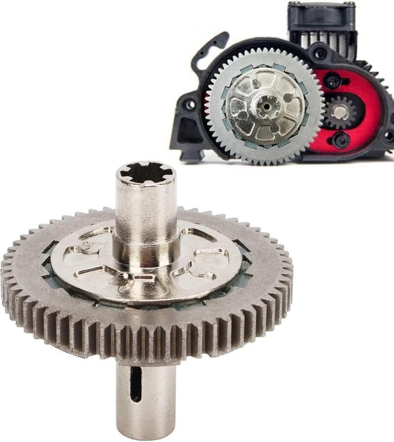 Allecto- RC Auto Slipper Set Stalen Clutch Spur Gear Vervangend Onderdeel HD Slipper Set Geschikt voor Senton Vorteks Big Rock Typhon 57T 0.8Mod Slipper Set
