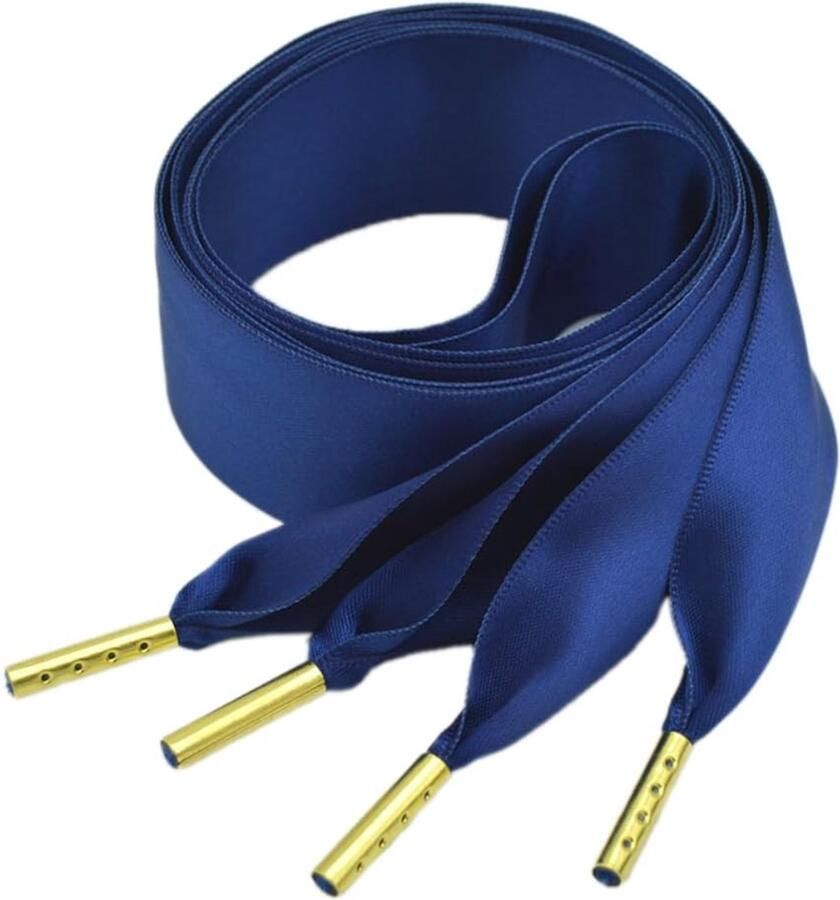ONF3 Satin Laces Breed Donkerblauw Voor Dames en Meisjes Geschikt voor Sport- en Wandelschoenen Comfortabel en Duurzaam Per
