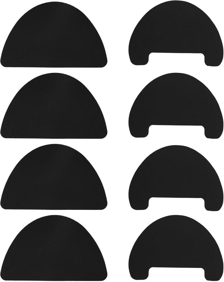 Allecto Schoenhiel herstelset Zelfklevende reparatiepatchen Hoogwaardige leerondersteuning Zwart Perfect voor sneakers Ideaal voor spor