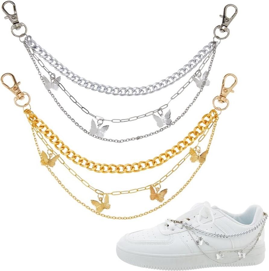 Allecto Schoenketting Decoratie Trendy en stijlvol Meerkleurig Voor schoenen en accessoires Geschikt voor boots en sneakers