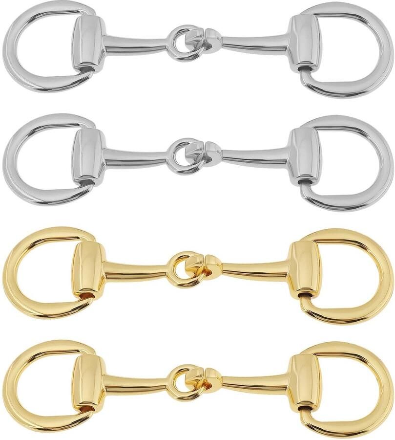 Allecto Schoen gesp Vervanging Dubbele ring Accessoires Goud zilver Reparatie Schoenen Leer Loafer