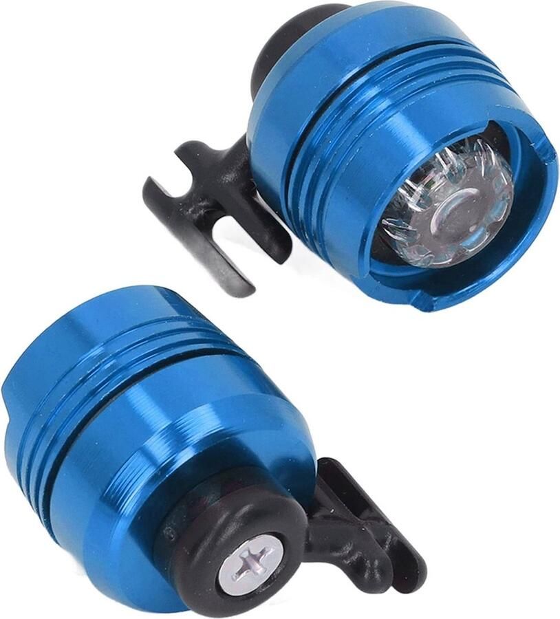 Allecto Schoenverlichting Grappige decoratie Aluminium Schoen accessoires Blauw Crocs Verlichting Geschikt voor Crocs Blauw model