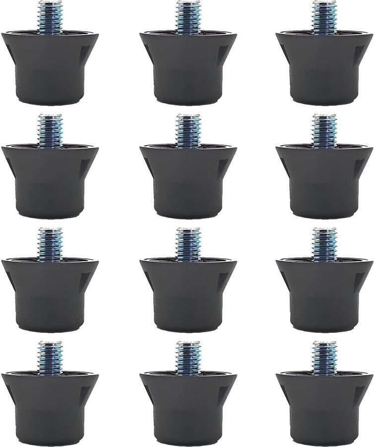 Dailygoods- Spikes 12 Stuks Vervangende Noppen Slijtvast en Duurzaam Hoge Compatibiliteit Voetbalschoenen Flexibel en Antislip