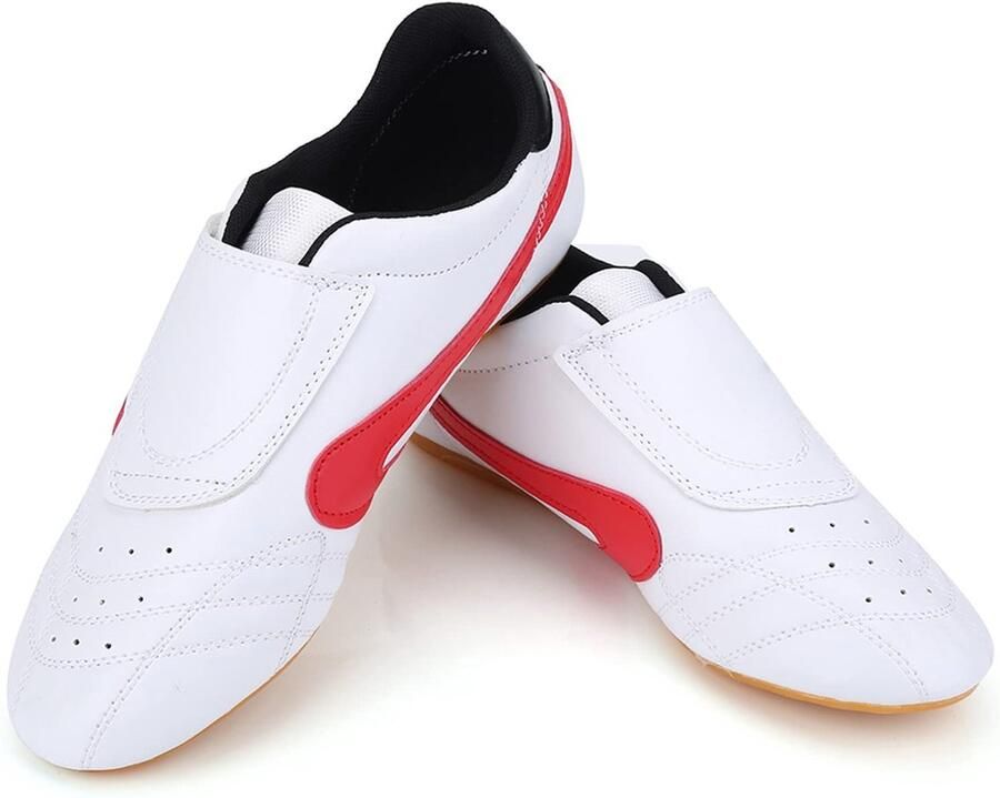 Allecto Taekwondo Schoenen Unisex Ideaal voor Training Rood Kung Fu Comfortabele Pasvorm Geschikt voor Kinderen en Volwassenen