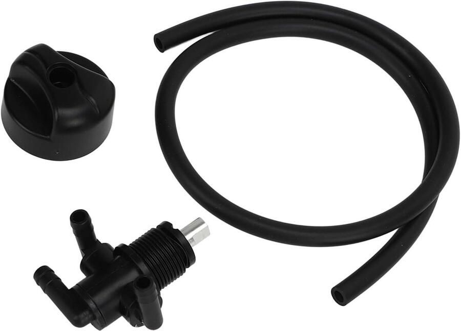 Allecto- Tank Brandstof Afsluitklep Schakelaar Petcock 3-Weg Zwart Afsluitklep Schakelaar Voor Polaris ATV ATP Sports Magnum Ranger Trail Blazer Worker Zwart Model Klepschakelaar Kit