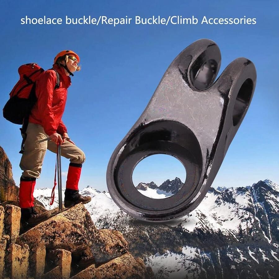 Allecto Veterschoen accessoires Leer reparatie benodigdheden Grijs Klimmen schoen Boot veters Camp Hike Climb Rivets Geschikt voor verschillende merken Leer enkel haken stuks