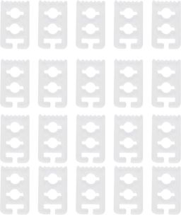Dailygoods Dailygoody vetersluitingen zonder strik plastic vetersluitingsclip transparant voor sneakers en sportschoenen stressvrij comfortabel