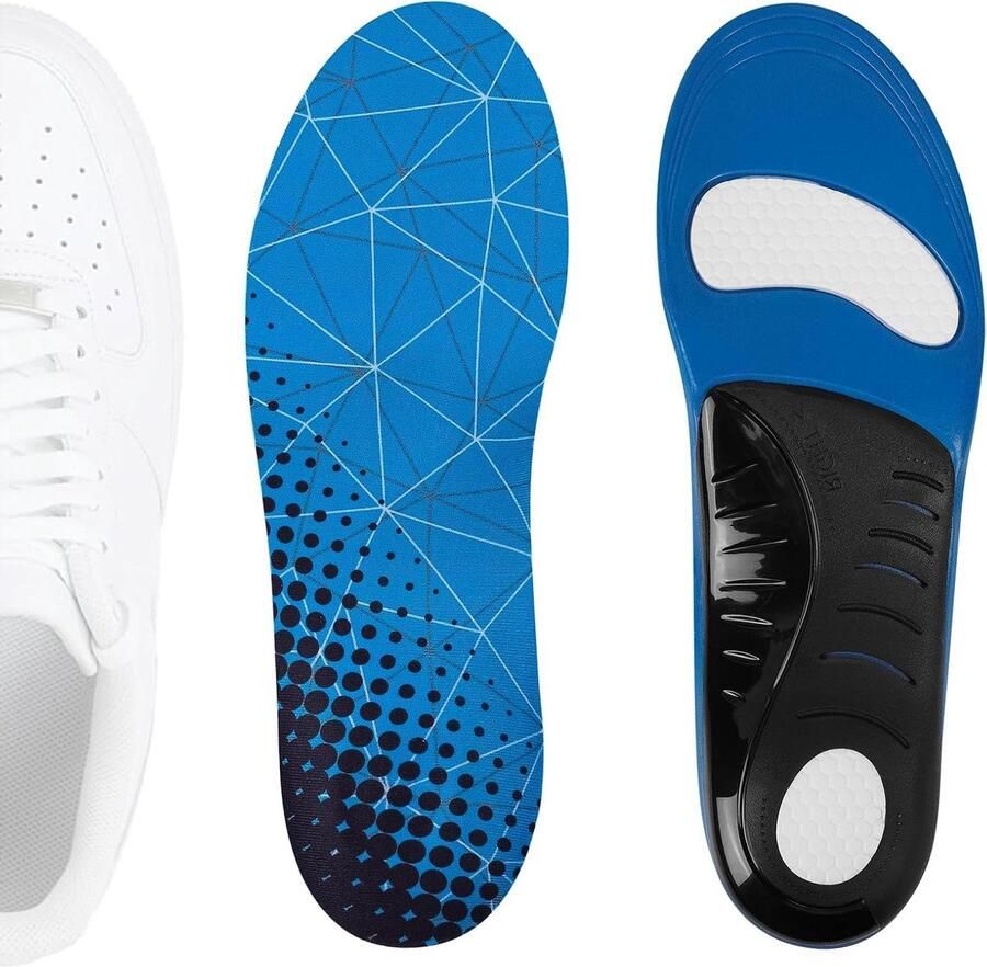 Allecto- Voetboog Steunzolen Schoeninzetstukken Schokabsorberend Nike Compatibel Grijs Zwart Voetboog Ondersteuning Geschikt voor Sportschoenen