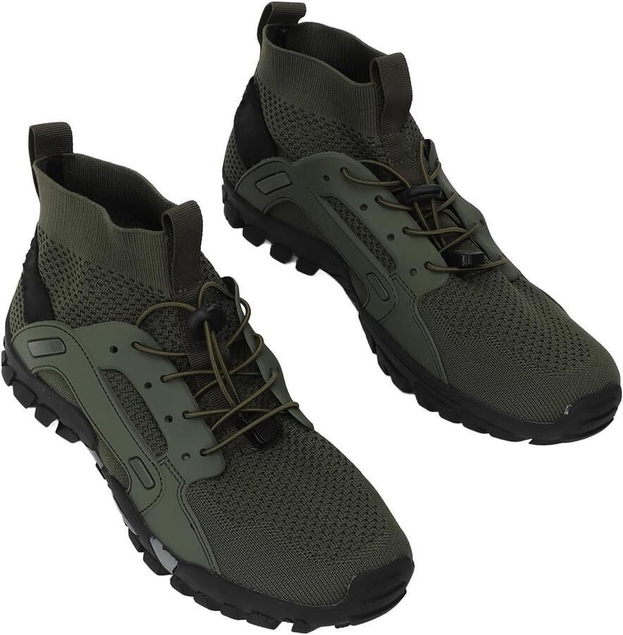 Allecto- Wandelschoenen voor Heren Outdoor Ademend Groen Veiligheid Vissen Geschikt voor Outdoor Activiteiten Groen Model Wandelschoenen voor Heren Ademende OD Groene Veilige Wandelschoenen voor Heren Om Te Vissen