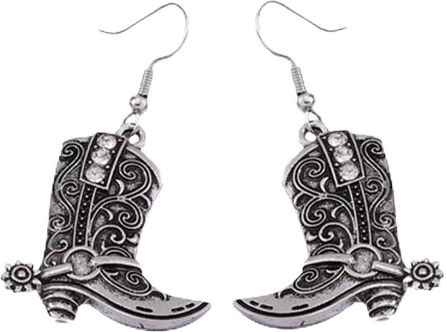 Dailygoody Western Cowgirl Laarzen Vintage Rodeo Style Perfect voor Feestjes Oorbellen voor Vrouwen en Meisjes Country Look