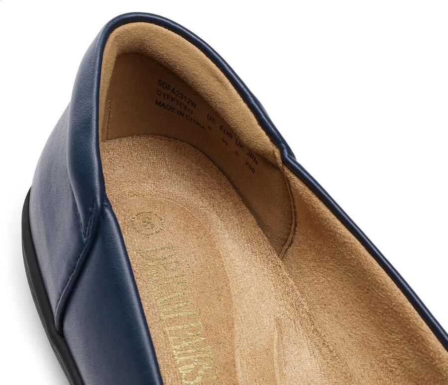 PAIRS Comfortabele ballerina's voor dames met ronde neus instappers kantoorschoenen