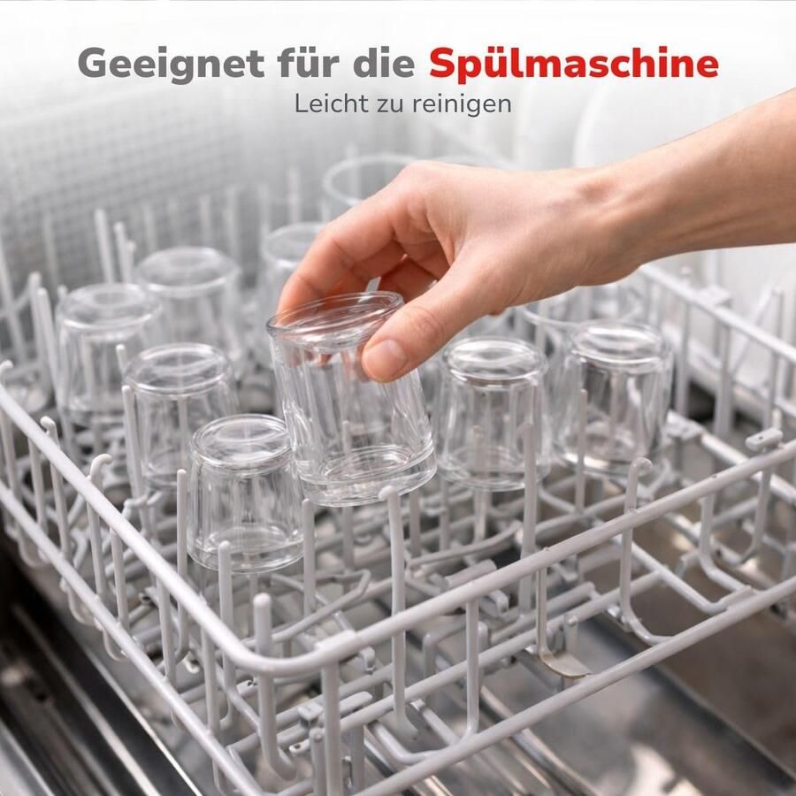 Alpina Dessert Glaasjes 6 Stuks Dessert Glazen Amuseglaasjes Set van 80 ml Dessert Glaasjes voor Hapjes en Desserts Amuse Glazen Transparant Glas