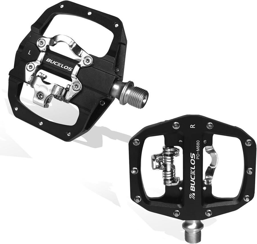 Aluminium Mountainbike Klikpedalen Compatibel met SPD Cleats voor Racefiets en MTB