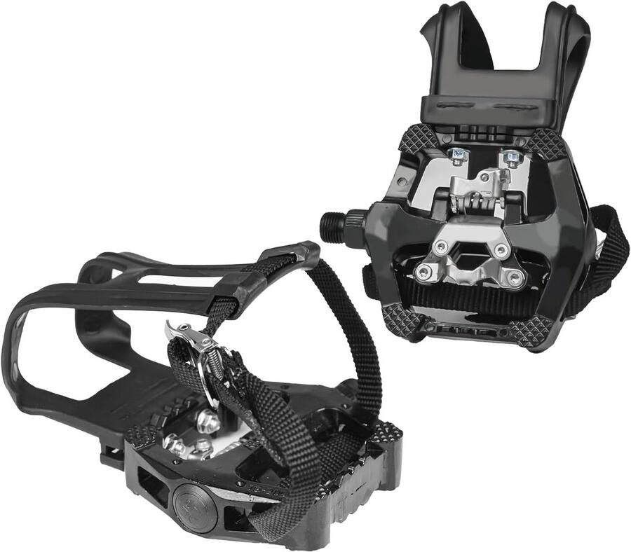 Aluminium SPD Fietspedalen met Kooi en Rie voor Racefiets en Mountainbike 9 16