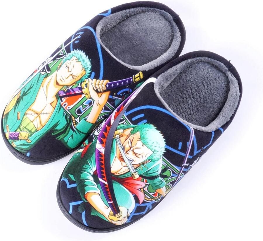 Anime Fuzzy Slippers met Rubberen Zool