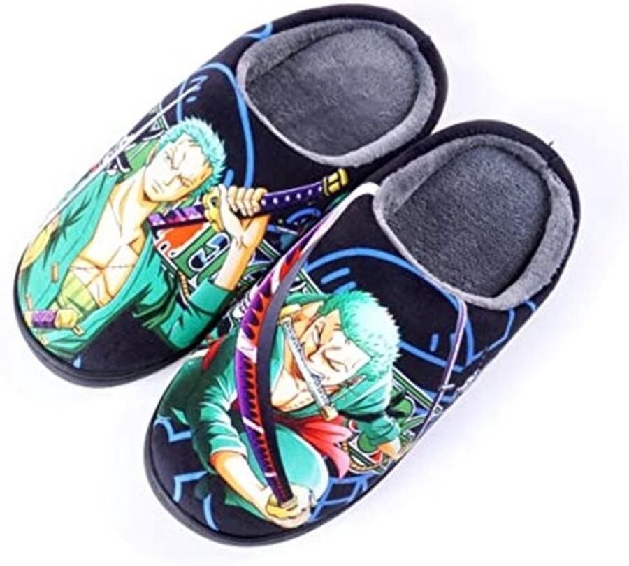 Anime Fuzzy Slippers met Rubberen Zool