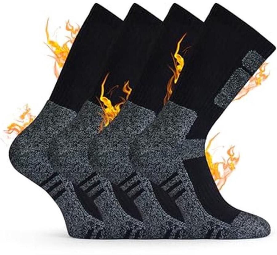Anti-Blaren Wandelsokken 4 Paar Trekkingsokken voor en