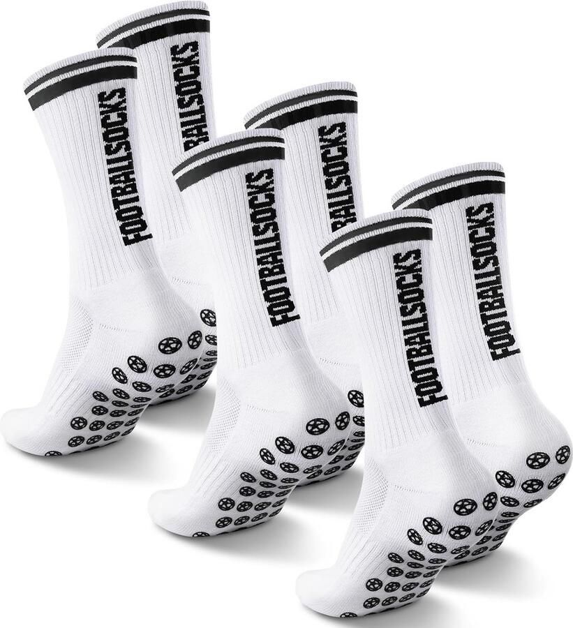 Anti-Slip Sportsokken voor Heren Grip Sokken voor Voetbal Tennis en Basketbal