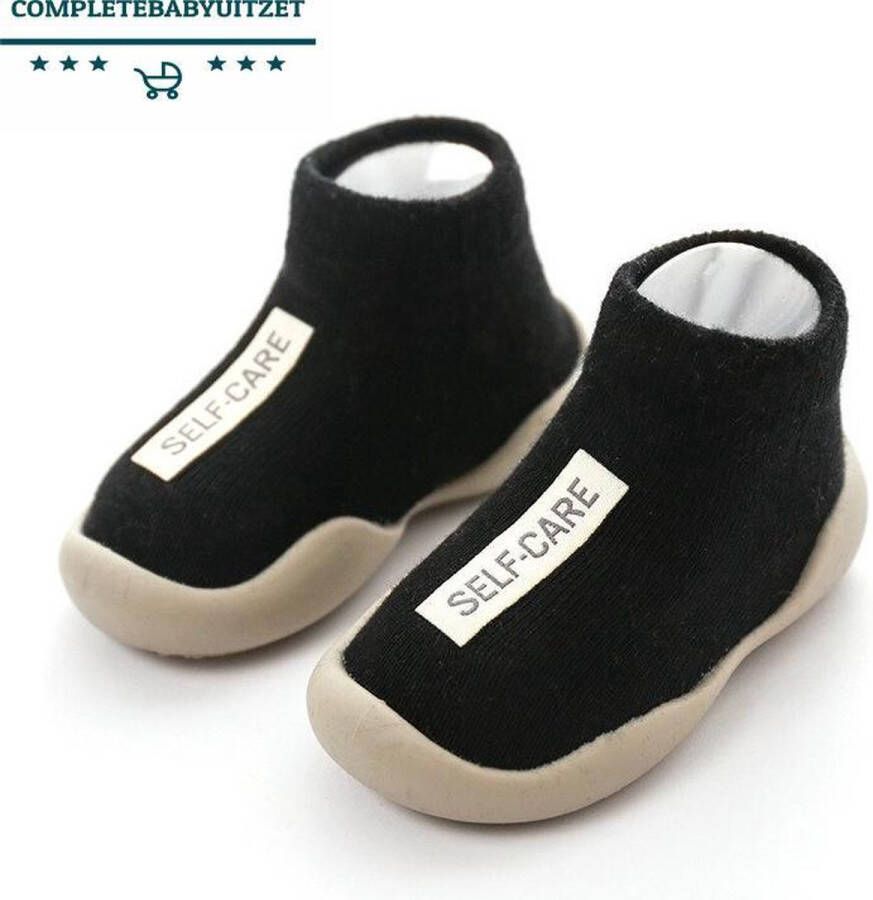 Antislip baby schoentjes eerste loopschoentjes – Completebabyuitzet – 18-24 maanden – 14 cm -zwart