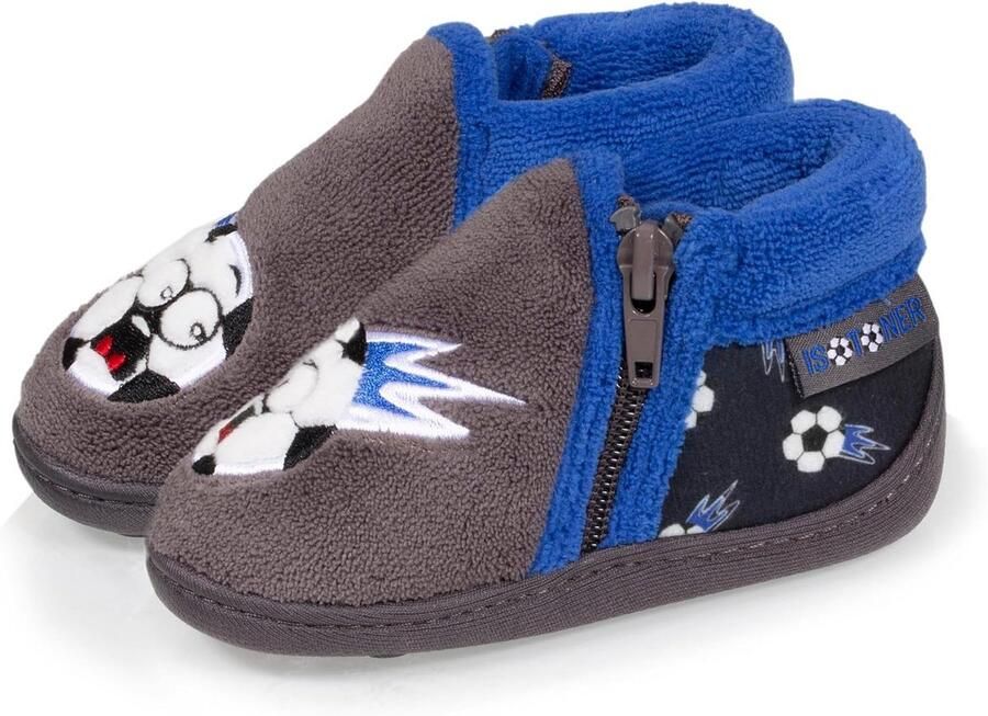 Antislip Babyslofjes voor en Grijs Comfortabele Instappers