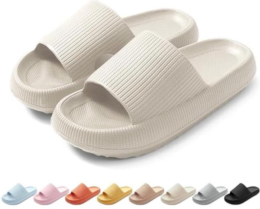 Antislip Badslippers voor en Zachte en Comfortabele Slippers voor Binnen en Buiten