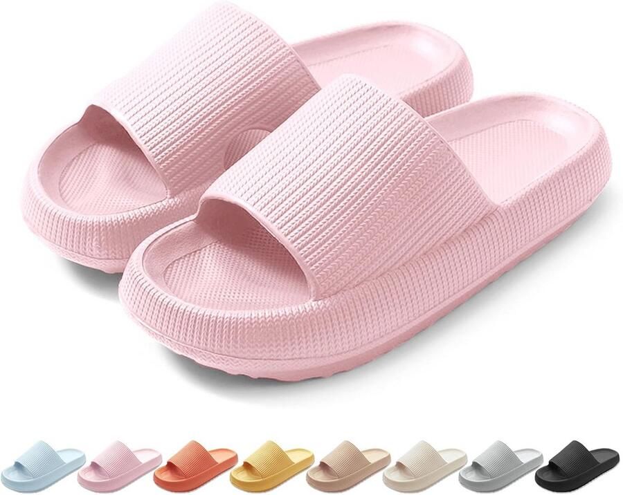 Antislip Badslippers voor en Zachte Wolken Slippers voor Binnen en Buiten