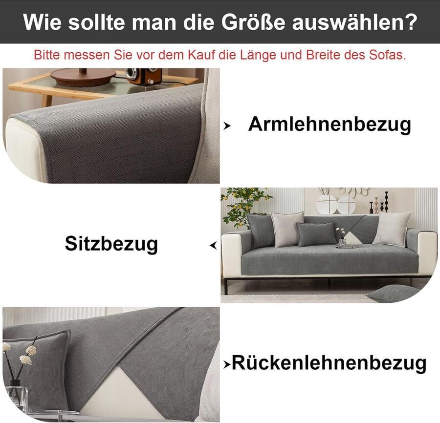 Antislip bankbescherming 1- 2- 3- 4-zits L-vorm hondendeken kattendeken hondendeken hoekbank bankbescherming hond en kat