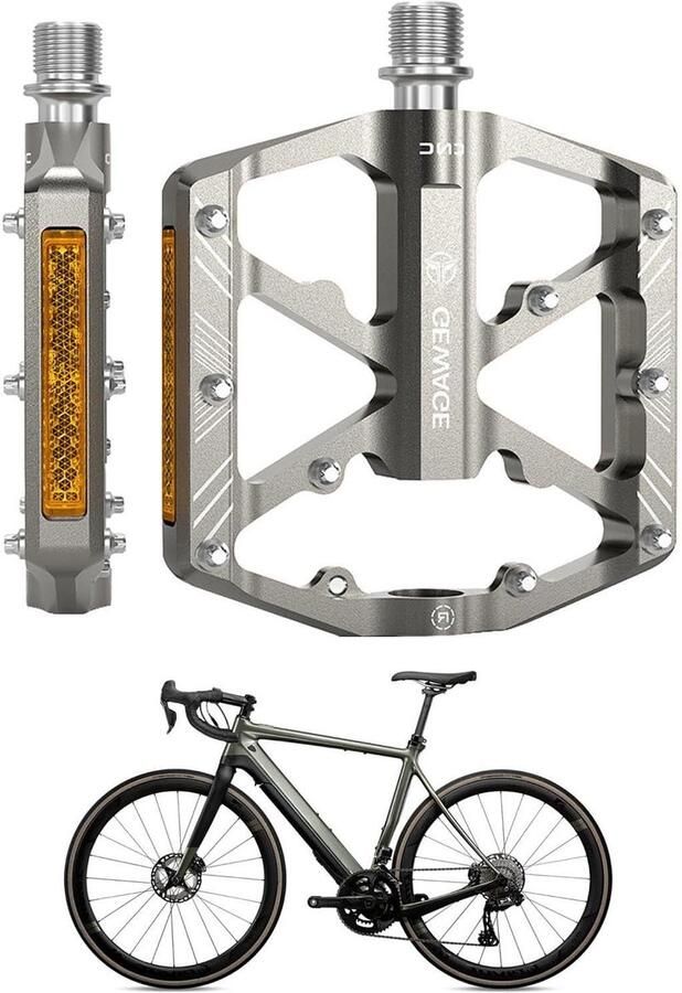 Antislip Fietspedalen Fiets pedalen Veilige Rit Met 9 Anti-slip Pinnen 12 x