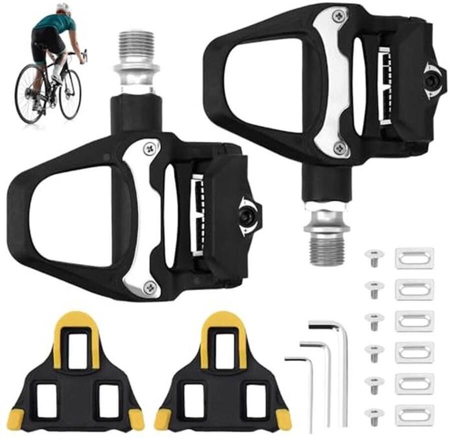 Antislip Fietspedalen voor Racefietsen en MTB Compatibel met SPD-SL en 9 16 Inch As