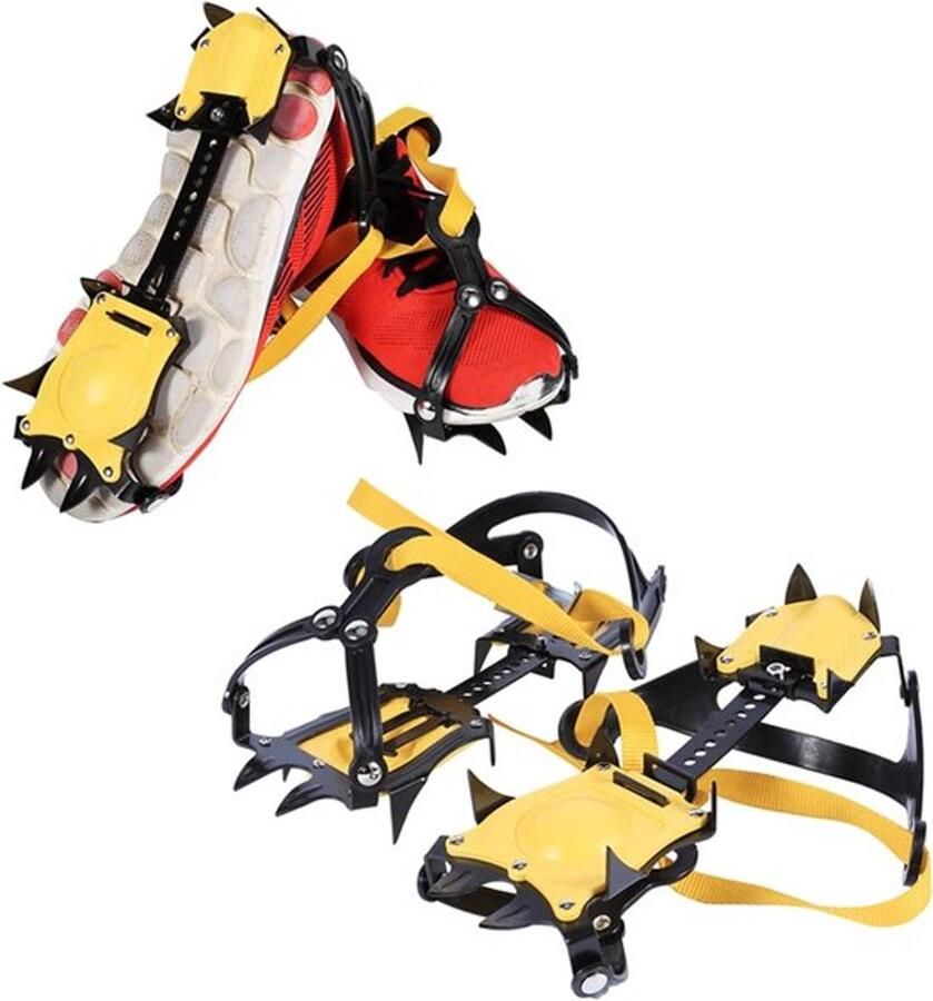 Antislip ijskrampons met 10 tanden voor wandelschoenen Ideaal voor winterse omstandigheden grip en veiligheid