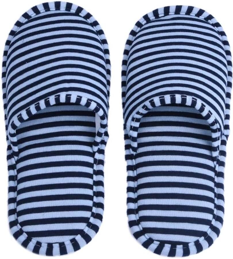 Antislip Opvouwbare Huispantoffels voor Mannen met Stoffen Tas Comfortabele Vluchttassen voor Reishotel Travel Slippers voor Dagelijks Gebruik en vakantie